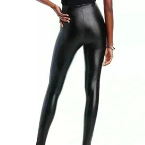 Commando Perfect Control Faux Leather Leggings, Size L
